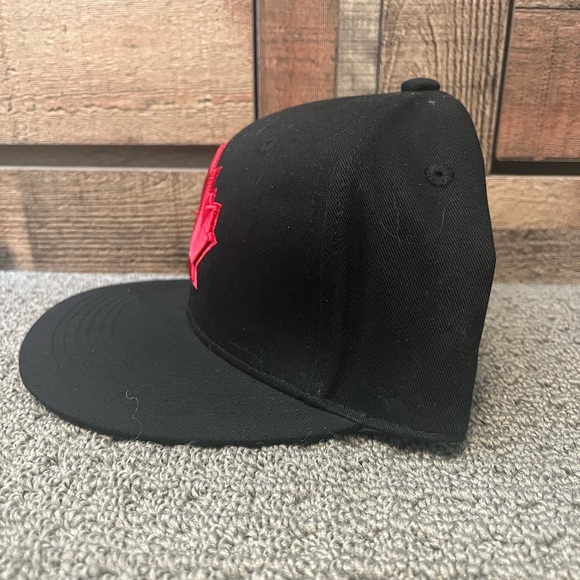 JORDAN ROMANO TORONTO BLUE JAYS BLACK /RED HAT CAP SGA JULY 22 ADJUSTABLE RARE! - Picture 2 of 9